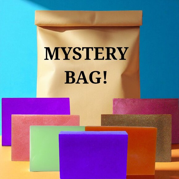 NEW Soap Grab Bag - Seven Body Soap Bars. Assortment of colors & unique scents. - Picture 1 of 6